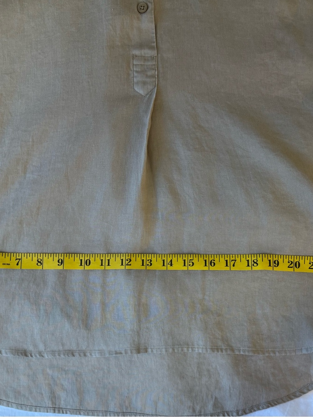 LRL Ralph Lauren Linen Tunic Top Womens Size Large Popover Lagenlook VTG - Picture 9 of 10